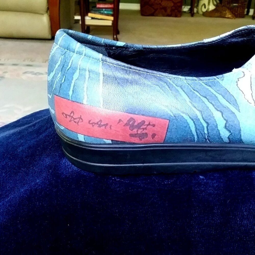 Icon Ocean Painted ICON Wearable Art Shoes Shoes Men's Size 9.5 - Picture 9 of 12